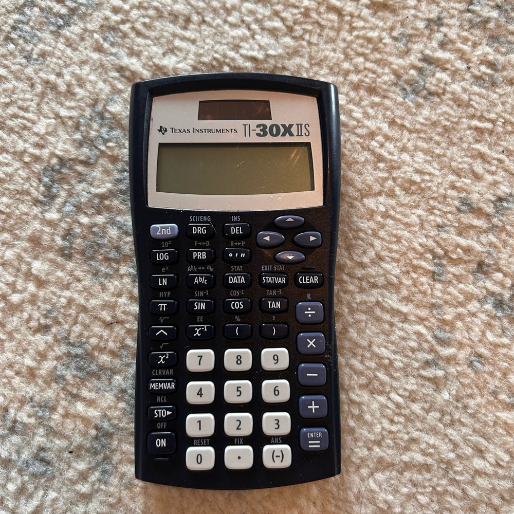 Texas Instruments TI-30X IIS Black and White Calculator